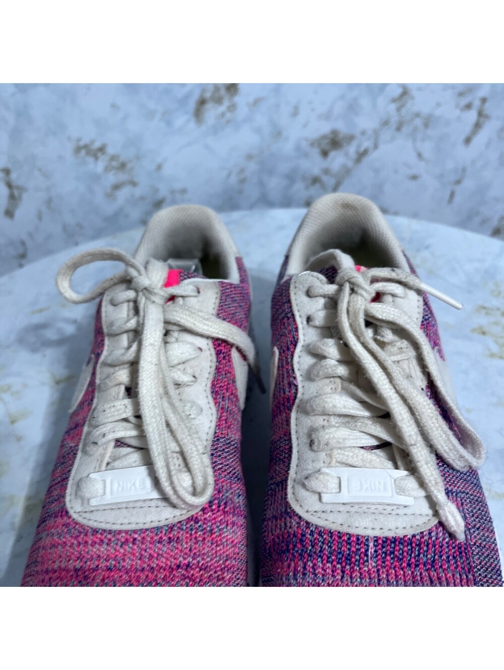 Nike Air Force 1 Crater Flyknit Womens Sz 7.5 Shoes Pink Purple Colorful Sneaker - Picture 14 of 14